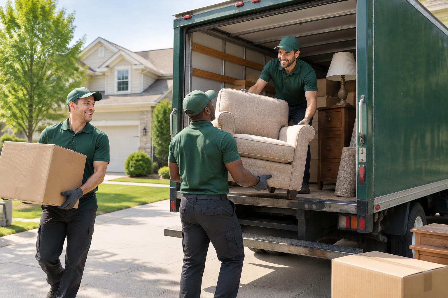 VexClear crew loading furniture into their truck